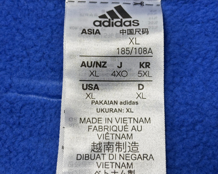 Adidas Blue Logo Graphic Crewneck Sweatshirt
