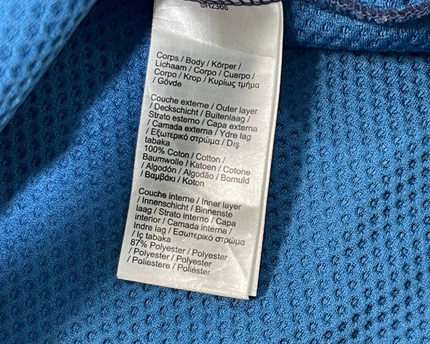 Lacoste Navy Blue Full-Zip Textured Sleeve Hoodie