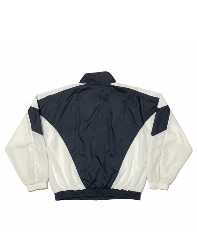 Vintage Reebok Black and White Color-Block Track Jacket