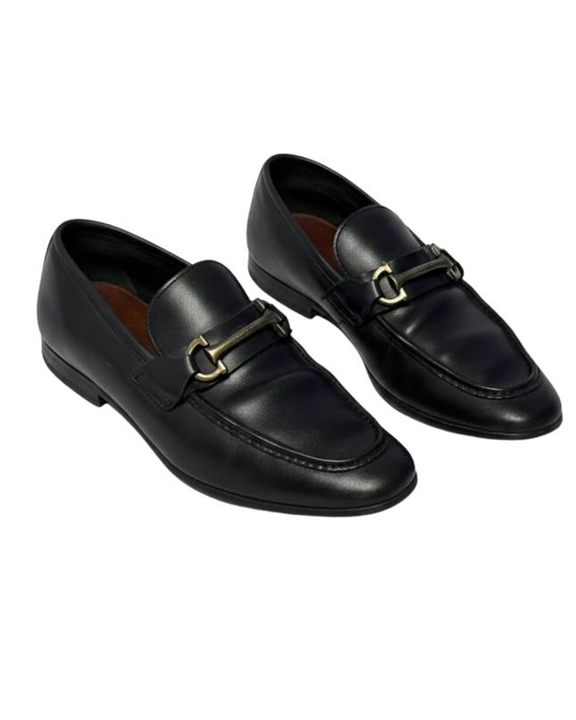 Aldo Men's Black Leather Bit Loafers