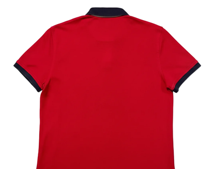 Tommy Hilfiger Red Color-Block Stripe Polo Shirt