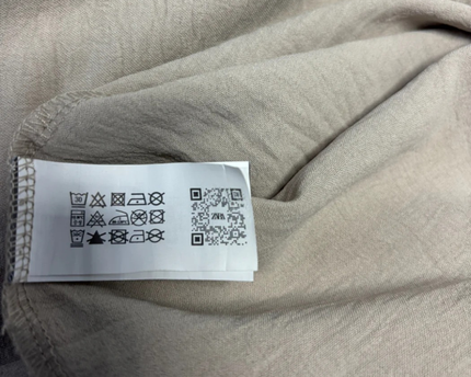 ZARA Beige Wide-Leg Elasticated Flowy Pants