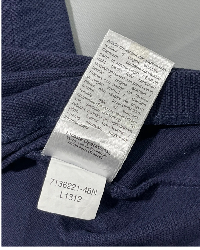 Lacoste Navy Blue Long Sleeve Polo Shirt