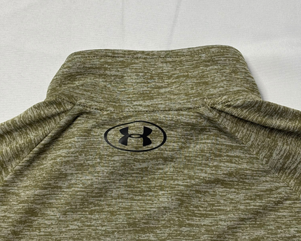 Under Armour Green Heathered Quarter-Zip Sports Upper