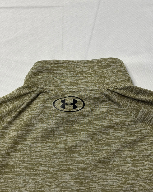 Under Armour Green Heathered Quarter-Zip Sports Upper