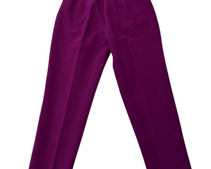 ZARA Purple High-Waisted Straight Leg Trousers