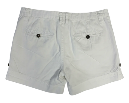 Miss Selfridge White Pleated Front Cuffed Shorts
