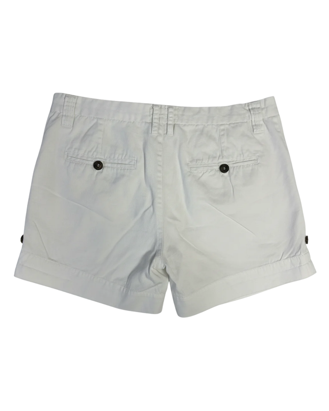 Miss Selfridge White Pleated Front Cuffed Shorts