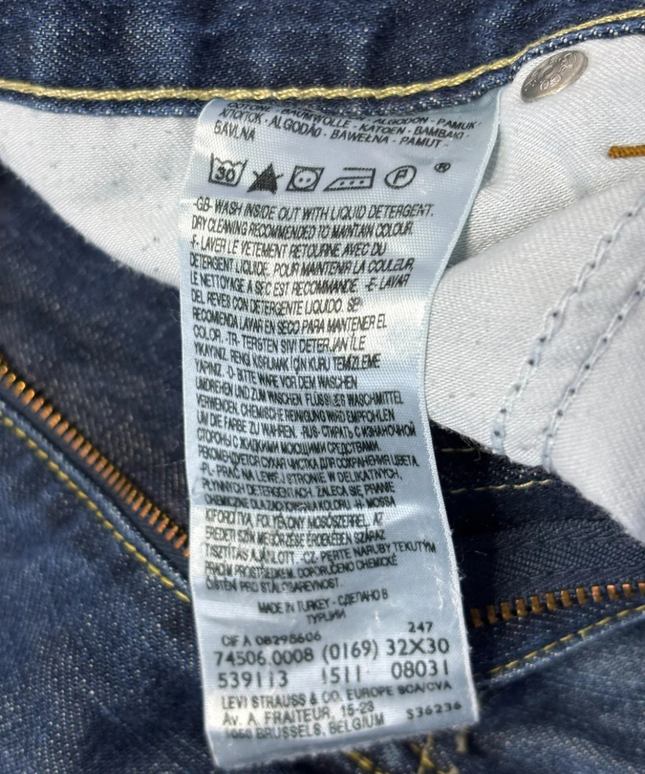 Levi's Blue 506 Standard Straight Leg Jeans