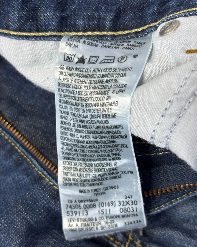 Levi's Blue 506 Standard Straight Leg Jeans