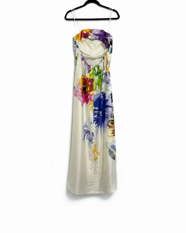 Nicole Miller Multicolor Floral Maxi Dress