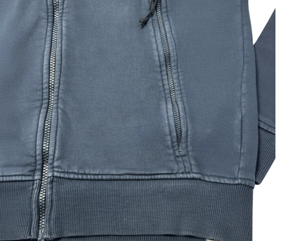 The North Face Navy Zip-Up Cotton Hoodie
