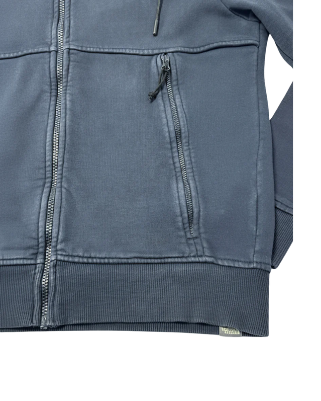 The North Face Navy Zip-Up Cotton Hoodie