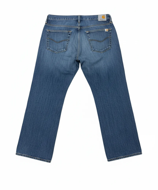 Carhartt Blue Loose Straight Fit Denim Jeans