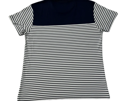 Orlebar Brown Navy Blue Striped Sammy Breton T-Shirt