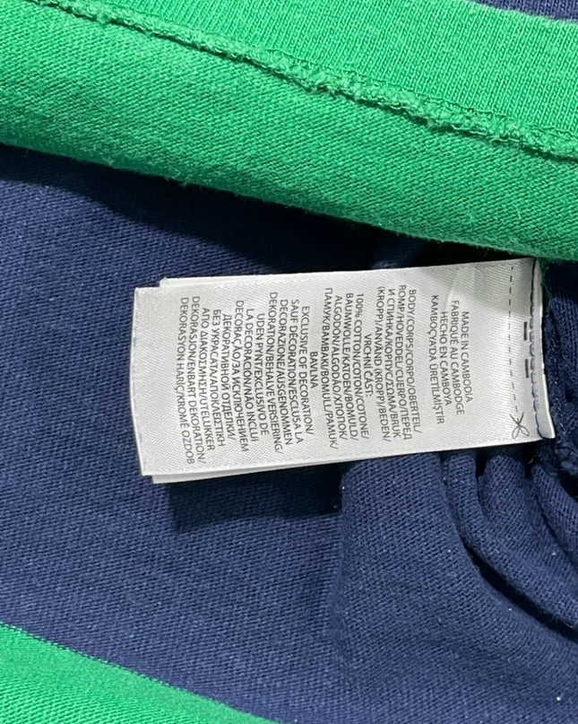 Polo Ralph Lauren Green/Navy Blue Long-Sleeve Rugby Polo Shirt