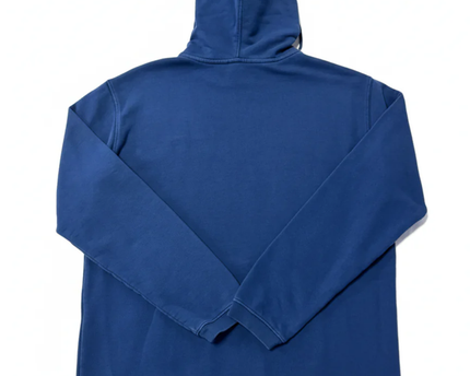 Les Benjamins Blue Embroidered Logo Hoodie