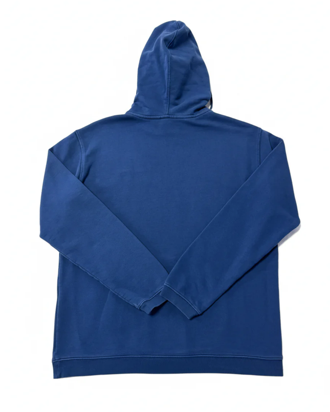 Les Benjamins Blue Embroidered Logo Hoodie