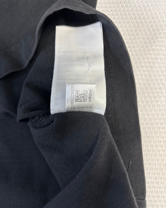 Adidas Black Triple Trefoil Logo Raglan T-Shirt