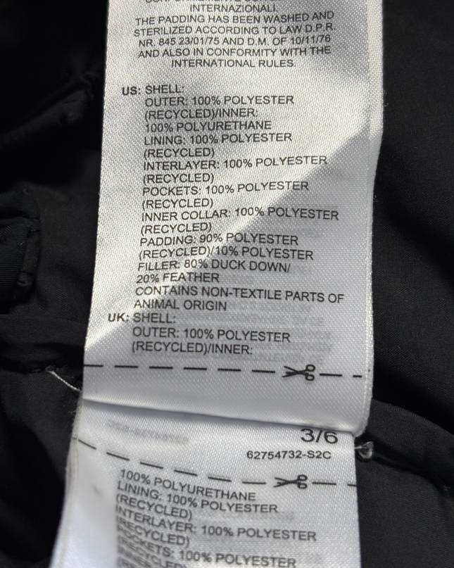 adidas Black Longline Puffer Down Hooded Jacket