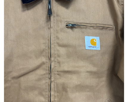 Reworked Carhartt Brown Heavyweight Detroit Canvas Work Jacket
