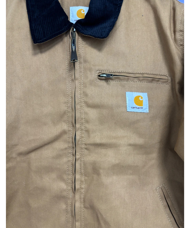 Reworked Carhartt Brown Heavyweight Detroit Canvas Work Jacket
