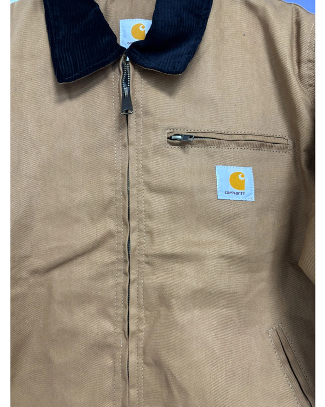 Reworked Carhartt Brown Heavyweight Detroit Canvas Work Jacket