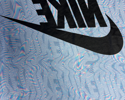 Nike Blue Psychedelic Swirl Graphic Tee