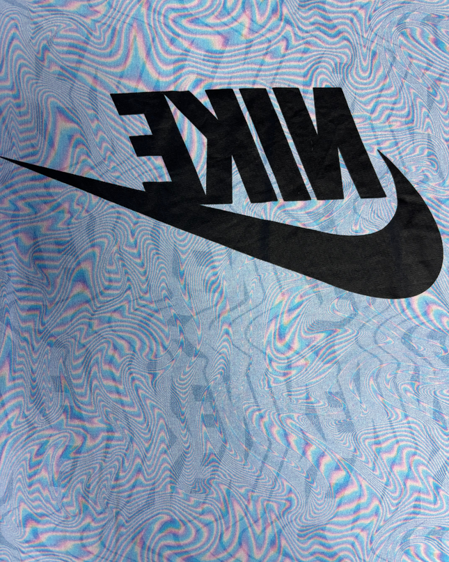 Nike Blue Psychedelic Swirl Graphic Tee