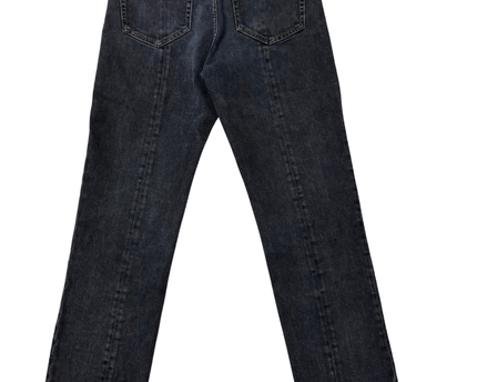 House Denim Dark Grey Seam Detail Straight Leg Jeans