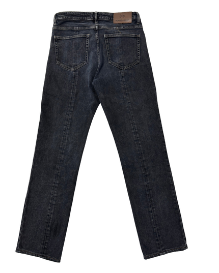 House Denim Dark Grey Seam Detail Straight Leg Jeans