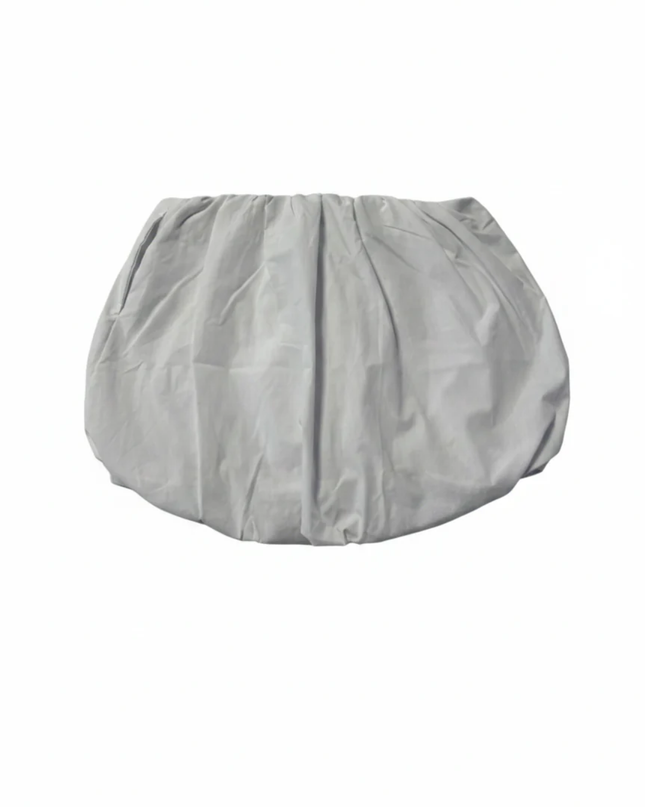 Grimelange White Cotton Puff Bubble Skirt