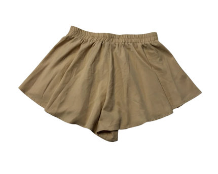 PrettyLittleThing Beige Flared High-Waist Shorts