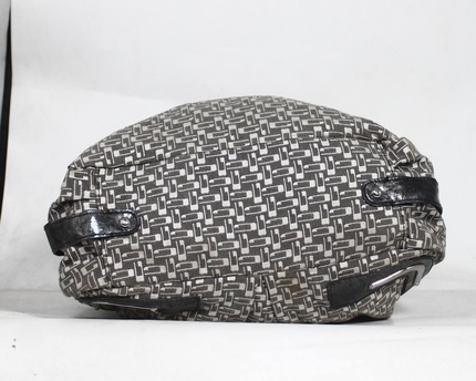 Guess Black & Grey Patterned Monogram Shoulder Bag