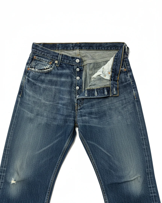 Levi's 501 Original Fit Blue Straight Leg Jeans