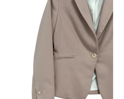 H&M Dusty Pink Tailored Single-Button Blazer