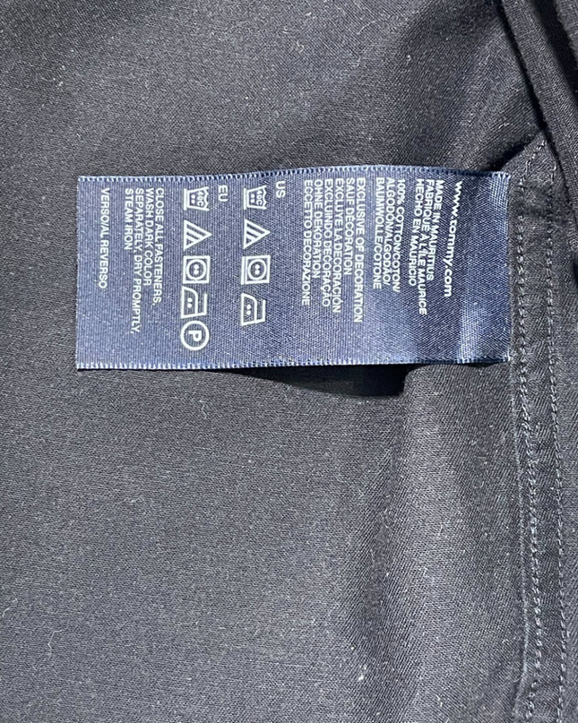 Tommy Hilfiger Black Long Sleeve Button-Down Shirt