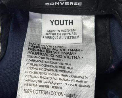 Converse Navy Blue Youth All Star Classic Cap W/Tags