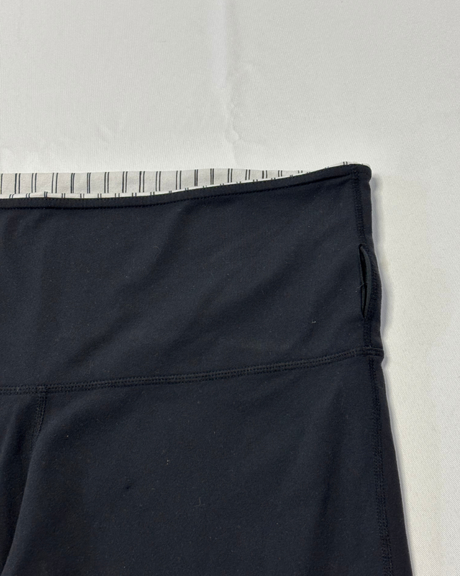 Lululemon Black High-Rise Wide-Leg Crop Leggings