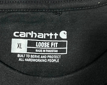Carhartt Black Loose Fit Short Sleeve Pocket T-Shirt W/Tags