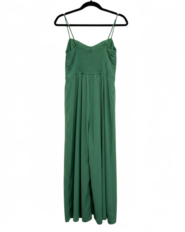 Abercrombie & Fitch Green Smocked Midi Dress