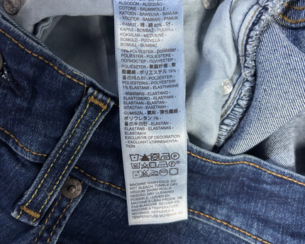 Levi's 721 High Rise Skinny Dark Blue Jeans