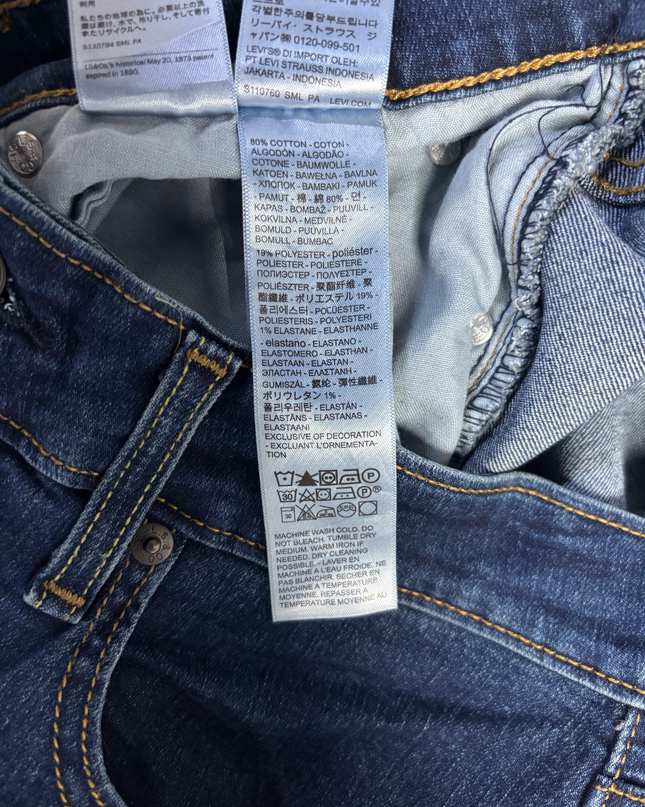 Levi's 721 High Rise Skinny Dark Blue Jeans