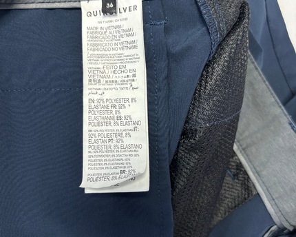 Quiksilver Navy Blue Amphibian Performance Hybrid Shorts