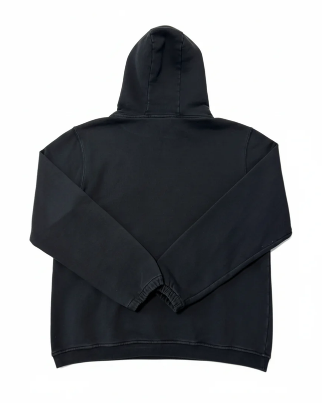 LES BENJAMINS Black Graphic Print Hoodie