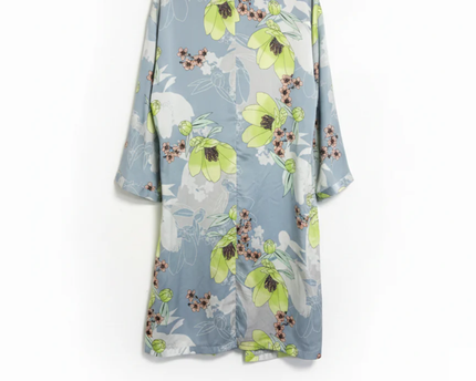 Guess Light Blue Floral Kimono Shrug