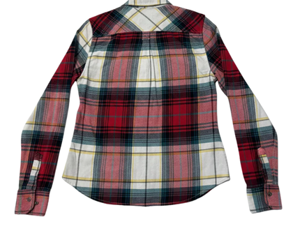 American Eagle Outfitters Red Plaid Favorite Fit Flannel Shirt