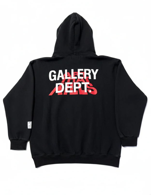 Gallery Dept. Black Corona Virus World Tour Graphic Hoodie