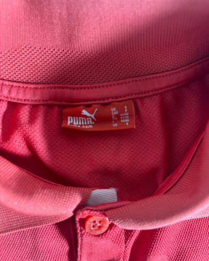 Puma Red DryCELL Hex Dot Performance Polo Shirt - S