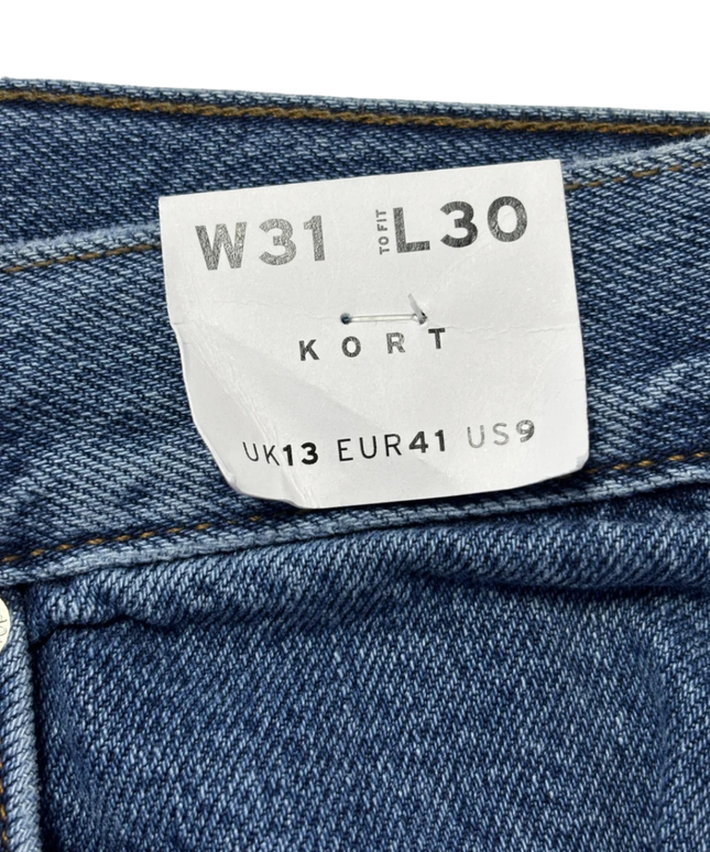 Topshop Blue Kort Straight Leg Jeans W/Tags